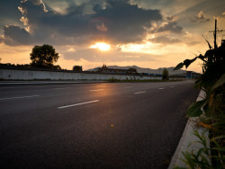 夕阳_追随着落日骑行，捕捉着无意间的美