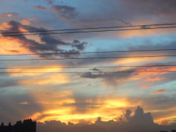 你迷恋傍晚的天空吗?