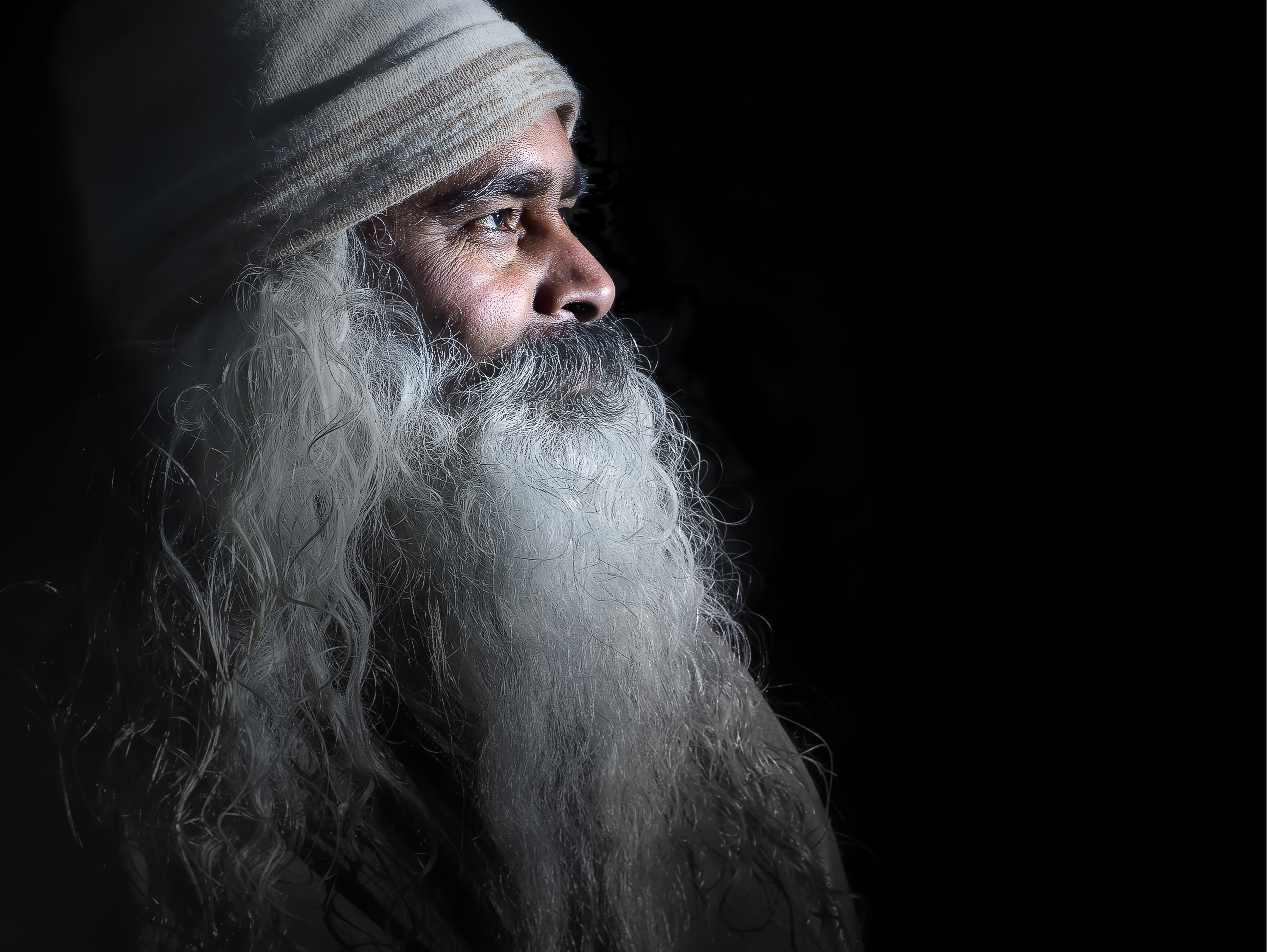 人像-印度教长须老者-三群-老W